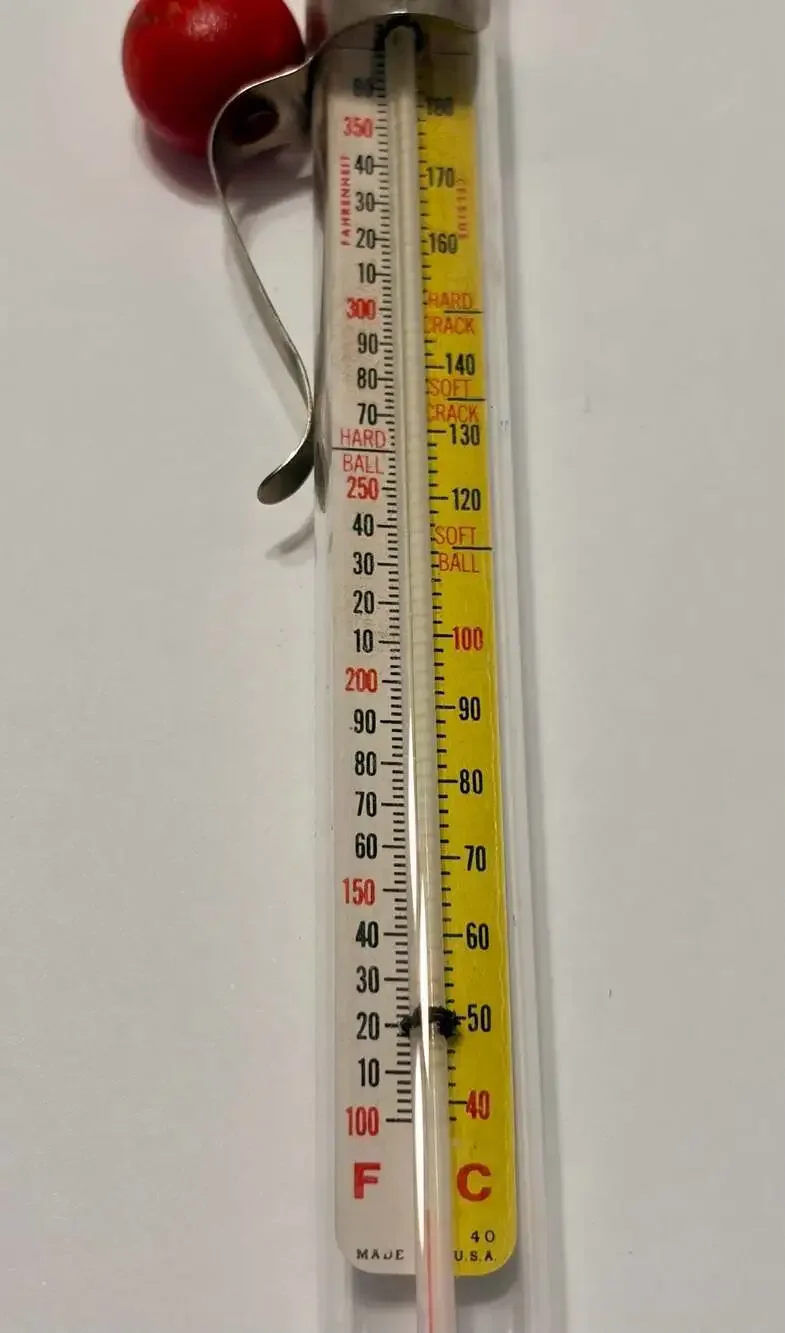 Vintage Acu-Rite Chaney Instrument Co. Deep Frying Candy and Jelly Thermometer